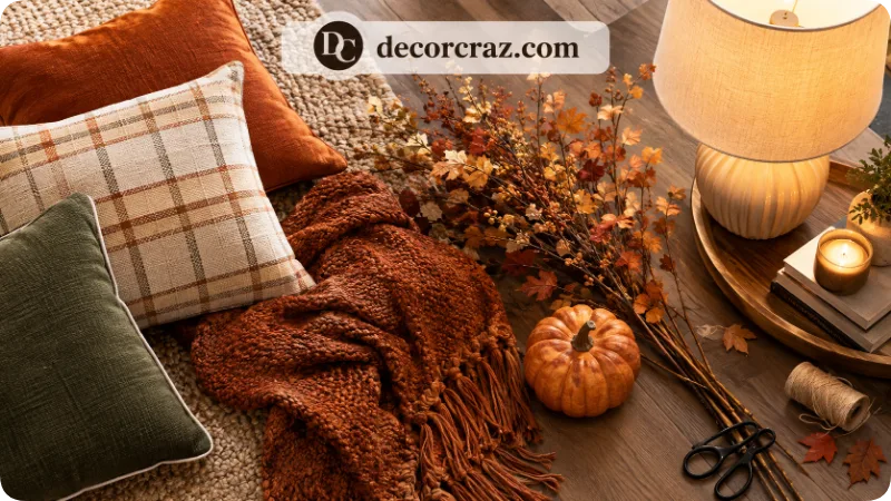 Decorate Your Living Room for Fall Step by Step