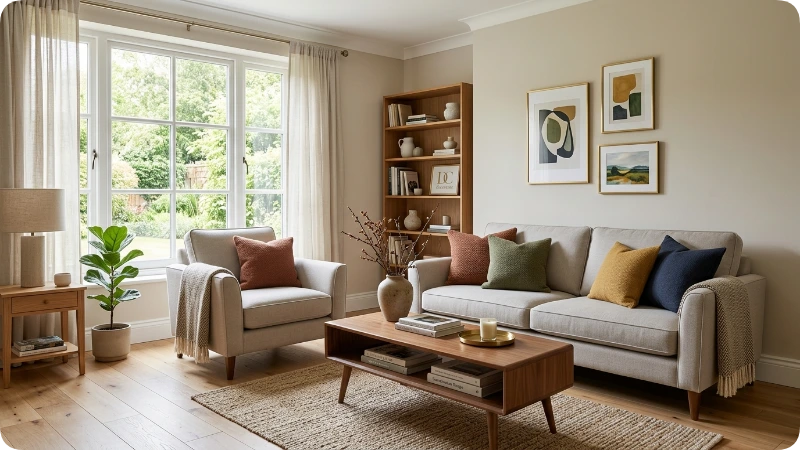 Light and Color to Keep the Room Visually Open