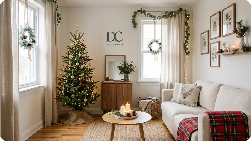 Living Room Feel Festive Without Clutter