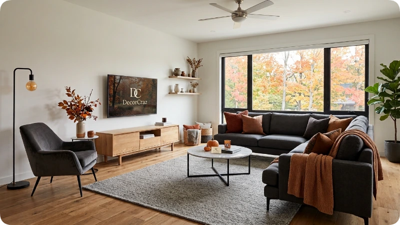 Modern Fall Living Room