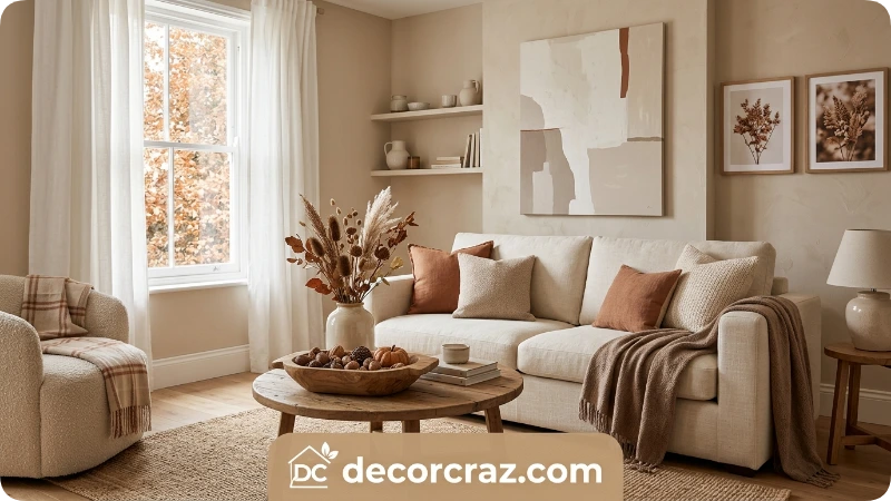Neutral Living Room Feel Like Fall
