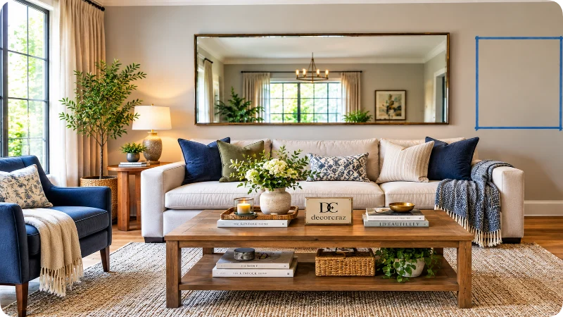 Right Mirror Size for Your Living Room