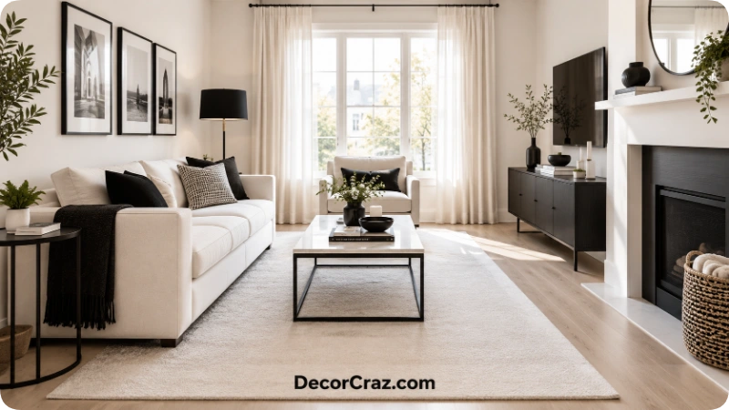Small Living Rooms Feel Balanced