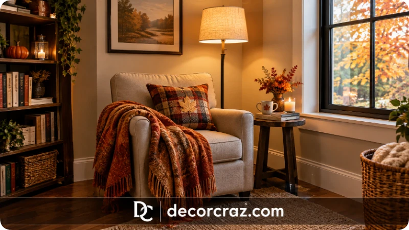 Turn an Empty Corner Into a Fall Reading Area