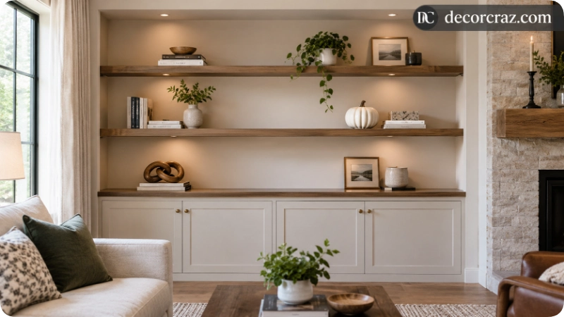 Use Shelves for Small Fall Displays
