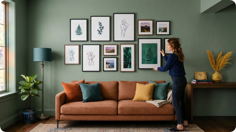 Create a Gallery Wall With a Clear Layout