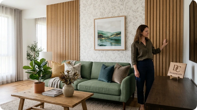 Introduce Texture With Wallpaper and Wall Panels