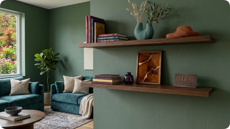 Keep Neutral Shelf Decor Simple and Balanced