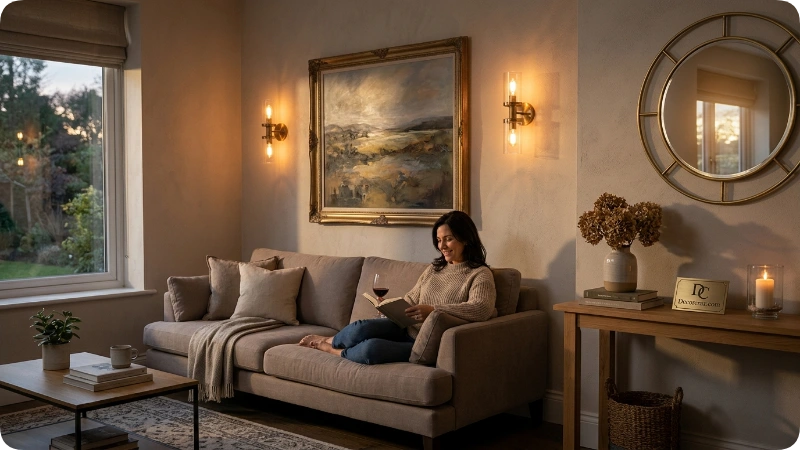 Use Decorative Lighting to Highlight the Wall
