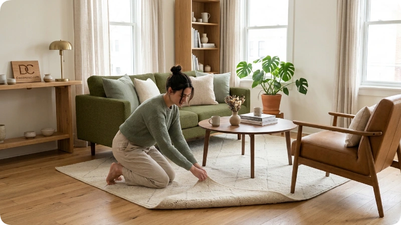 Use a Properly Sized Area Rug